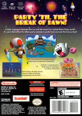 Mario Party 6 box cover back